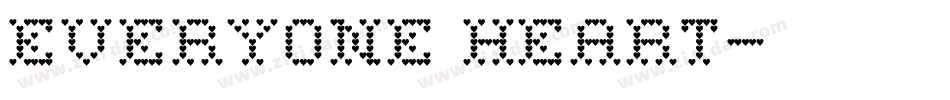Everyone Heart字体转换